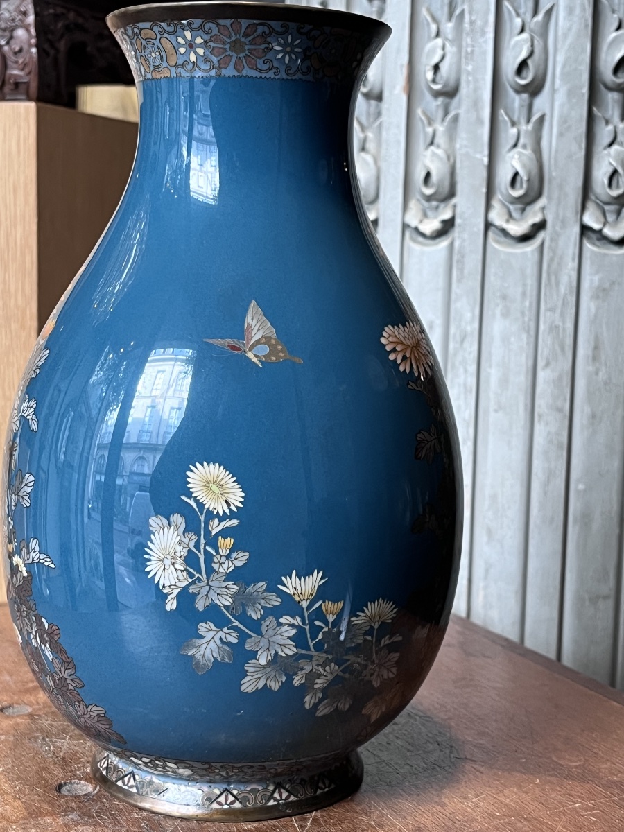 Japan Meiji Period . Baluster Vase .-photo-7