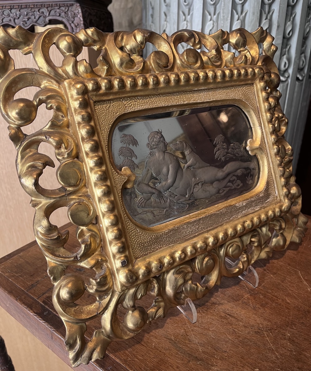 Miroir Italien souvenir du grand tour .-photo-2