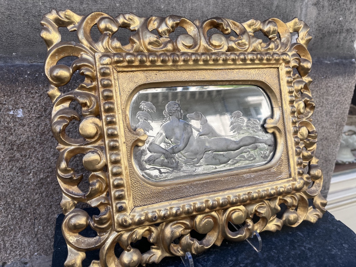 Miroir Italien souvenir du grand tour .-photo-7