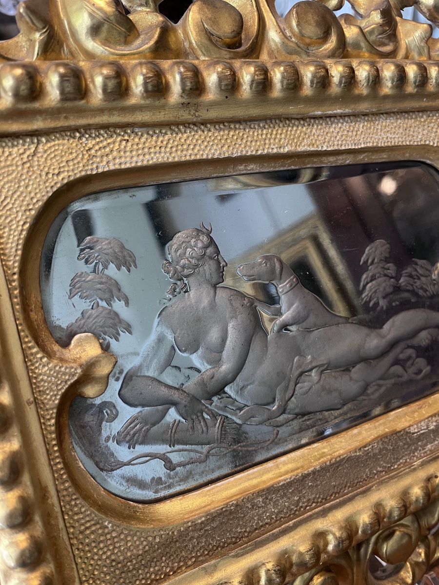 Miroir Italien souvenir du grand tour .-photo-8
