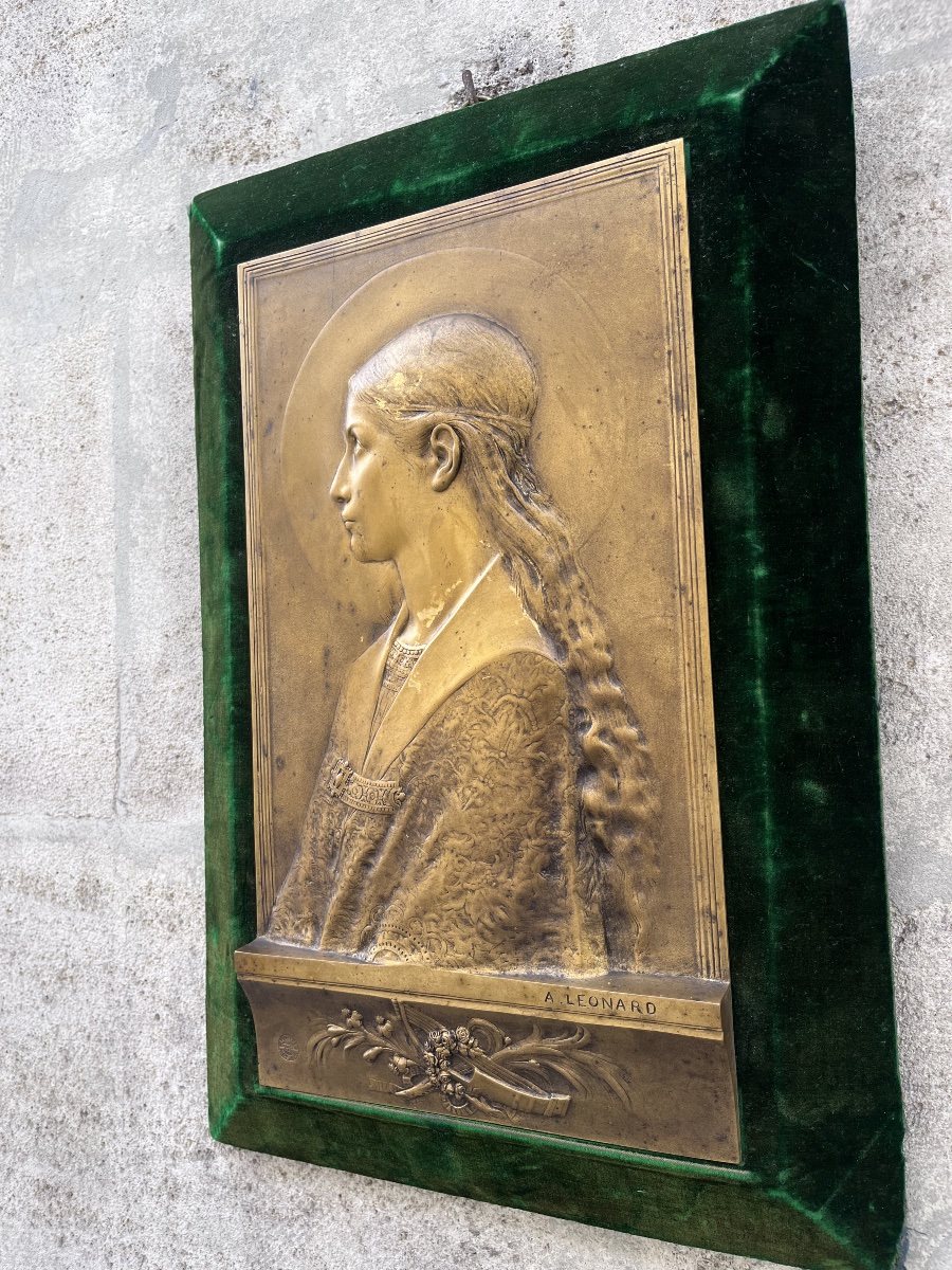 Agathon Léonard (1841-1923) Sainte Cécile .