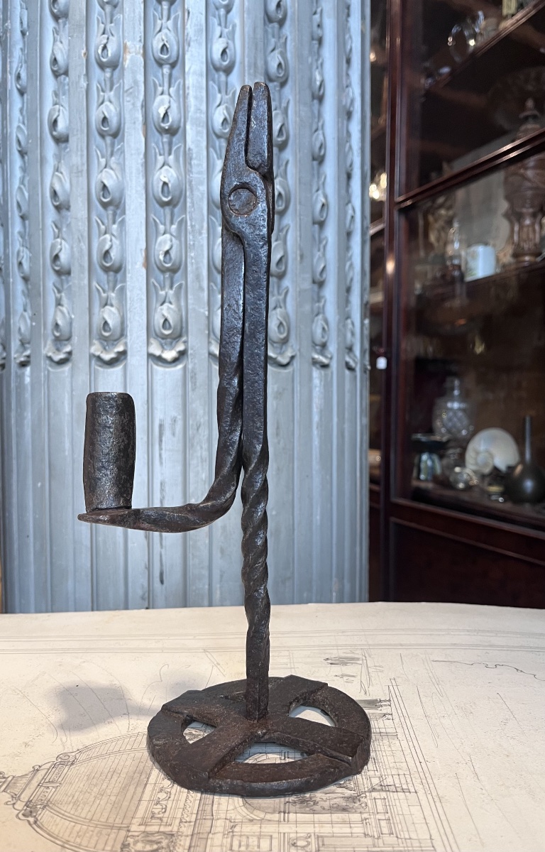 Wrought-iron Resin Holder Or Candle Holder.-photo-3