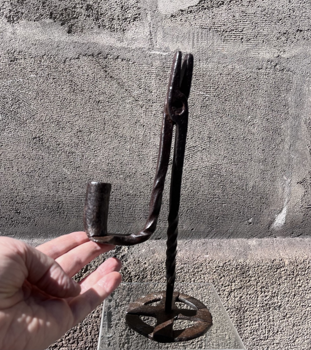 Wrought-iron Resin Holder Or Candle Holder.-photo-4