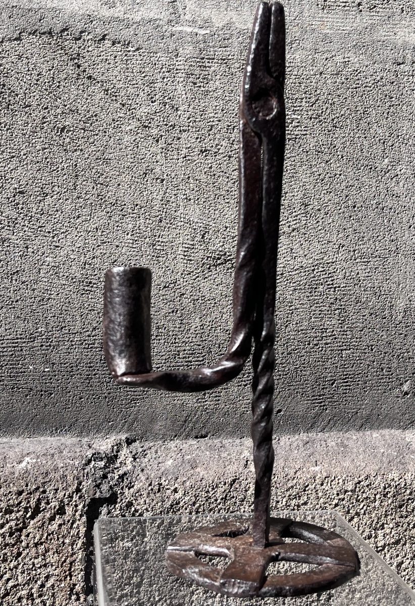 Wrought-iron Resin Holder Or Candle Holder.-photo-5