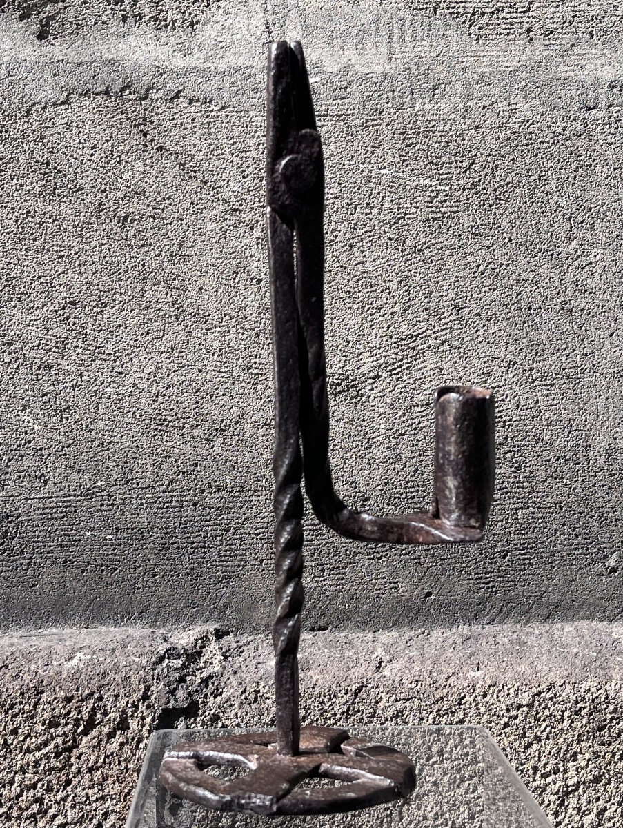 Wrought-iron Resin Holder Or Candle Holder.-photo-6