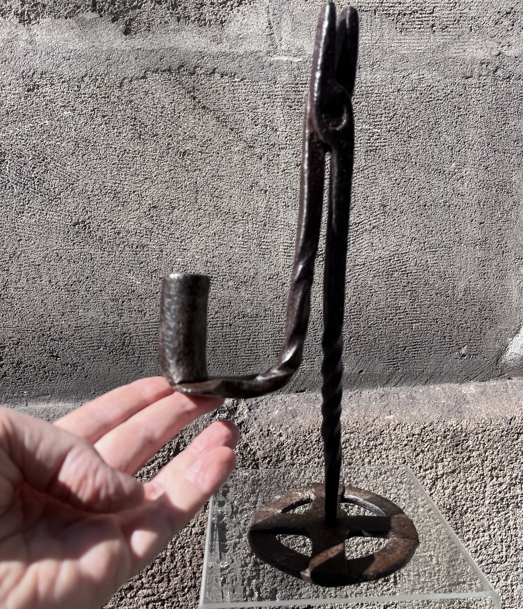 Wrought-iron Resin Holder Or Candle Holder.-photo-7
