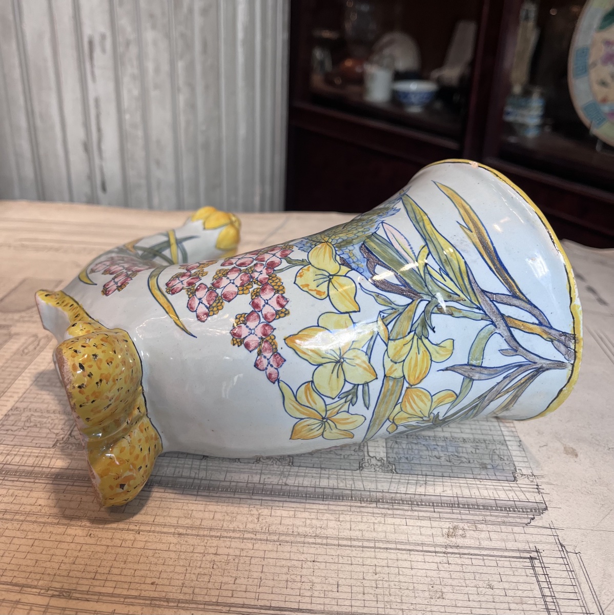 P. B. Quimper. Olifant-shaped Vase.-photo-4