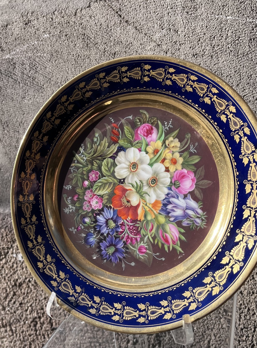 Manufacture Darte . Assiette en porcelaine .-photo-6