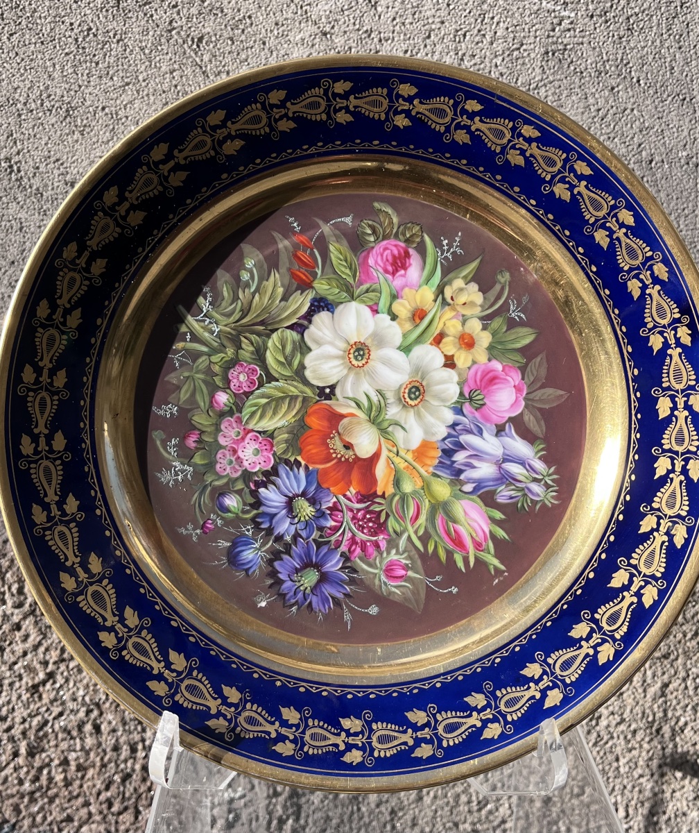 Manufacture Darte . Assiette en porcelaine .-photo-7