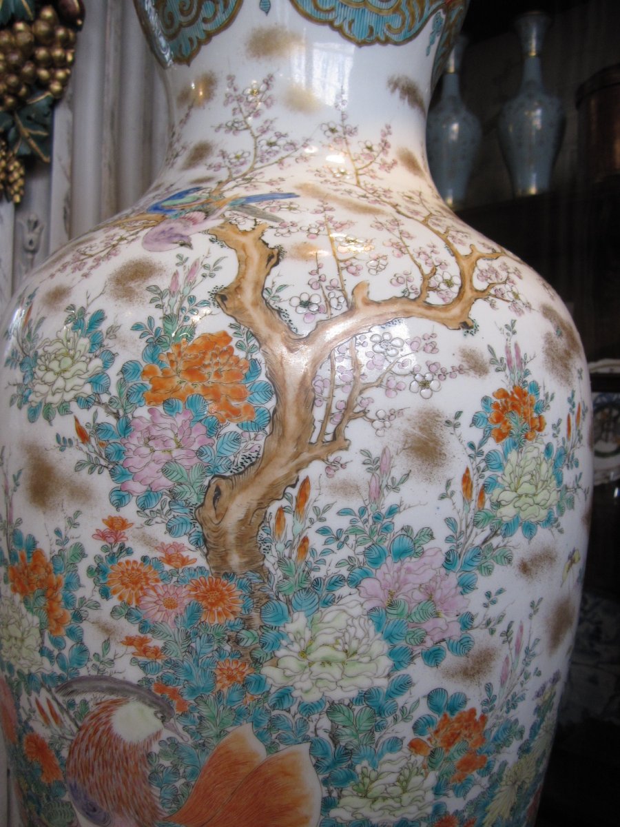 Grand Vase En Porcelaine Japon époque Meiji.-photo-6