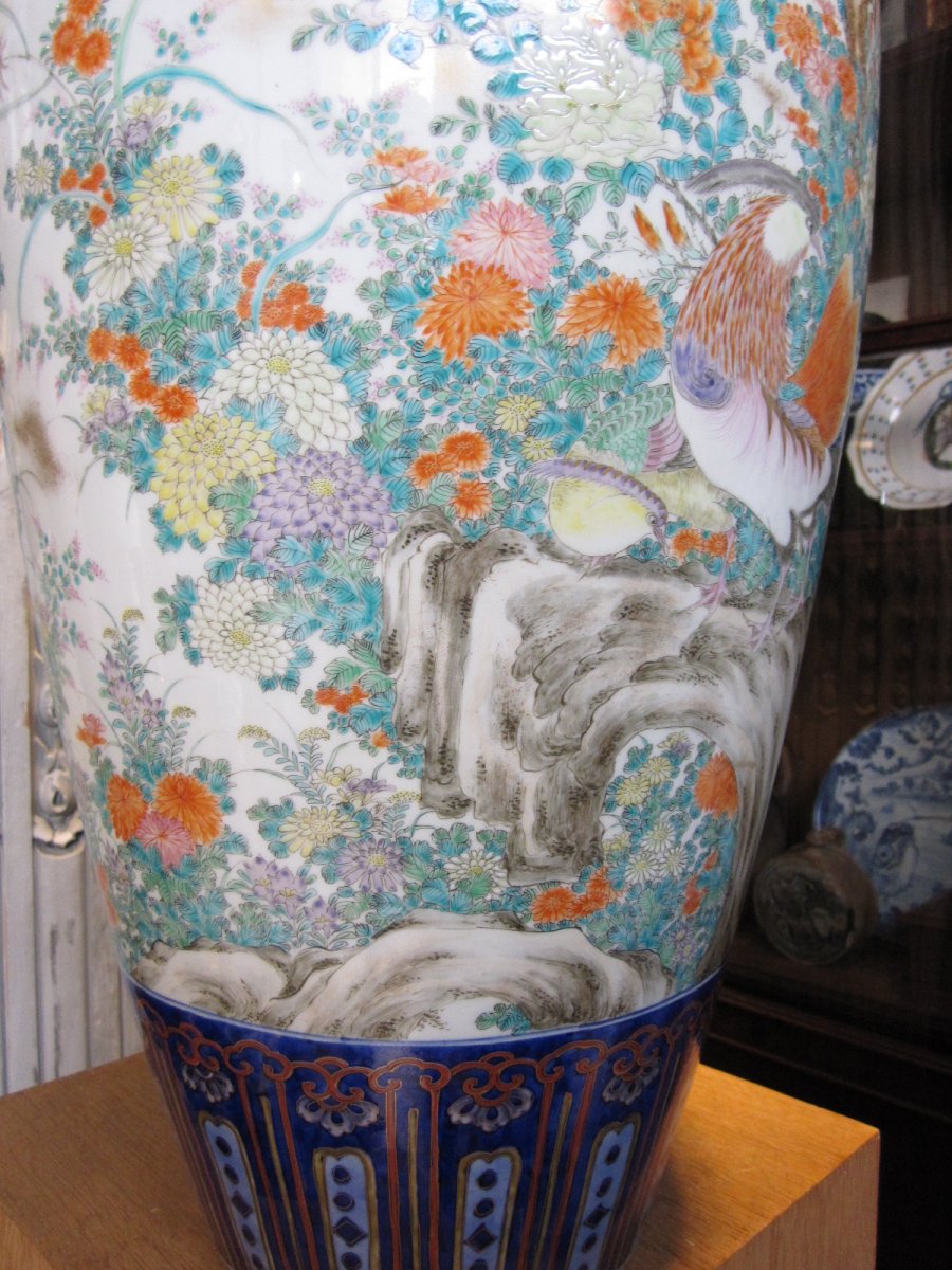 Grand Vase En Porcelaine Japon époque Meiji.-photo-7