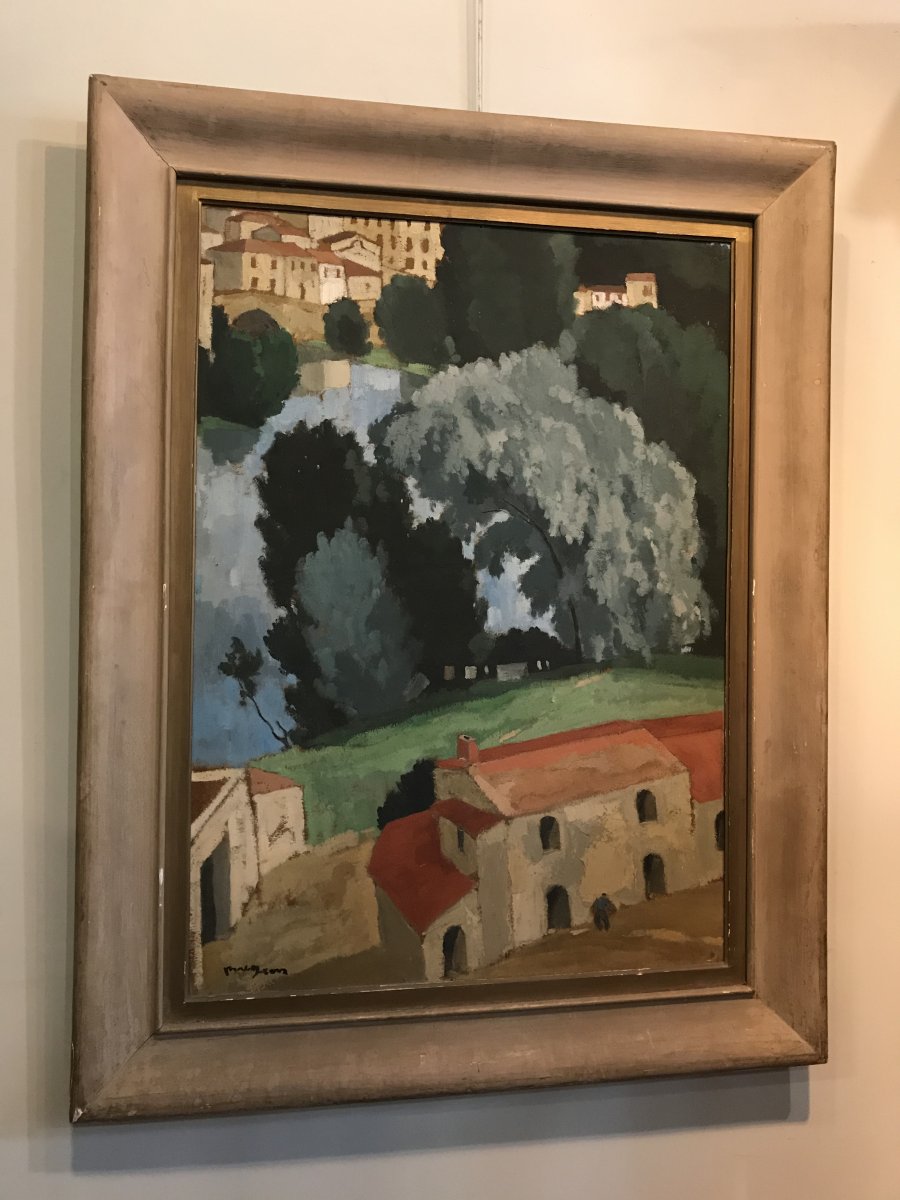 View Of Clisson By Jean Armand Bregeon (1908 -1978)