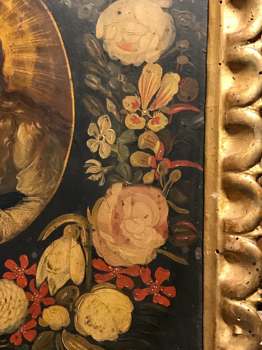 Oil On Copper Containing Mary Magdalene.-photo-4