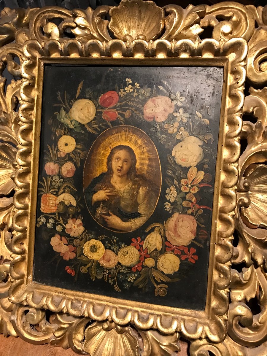 Oil On Copper Containing Mary Magdalene.-photo-6