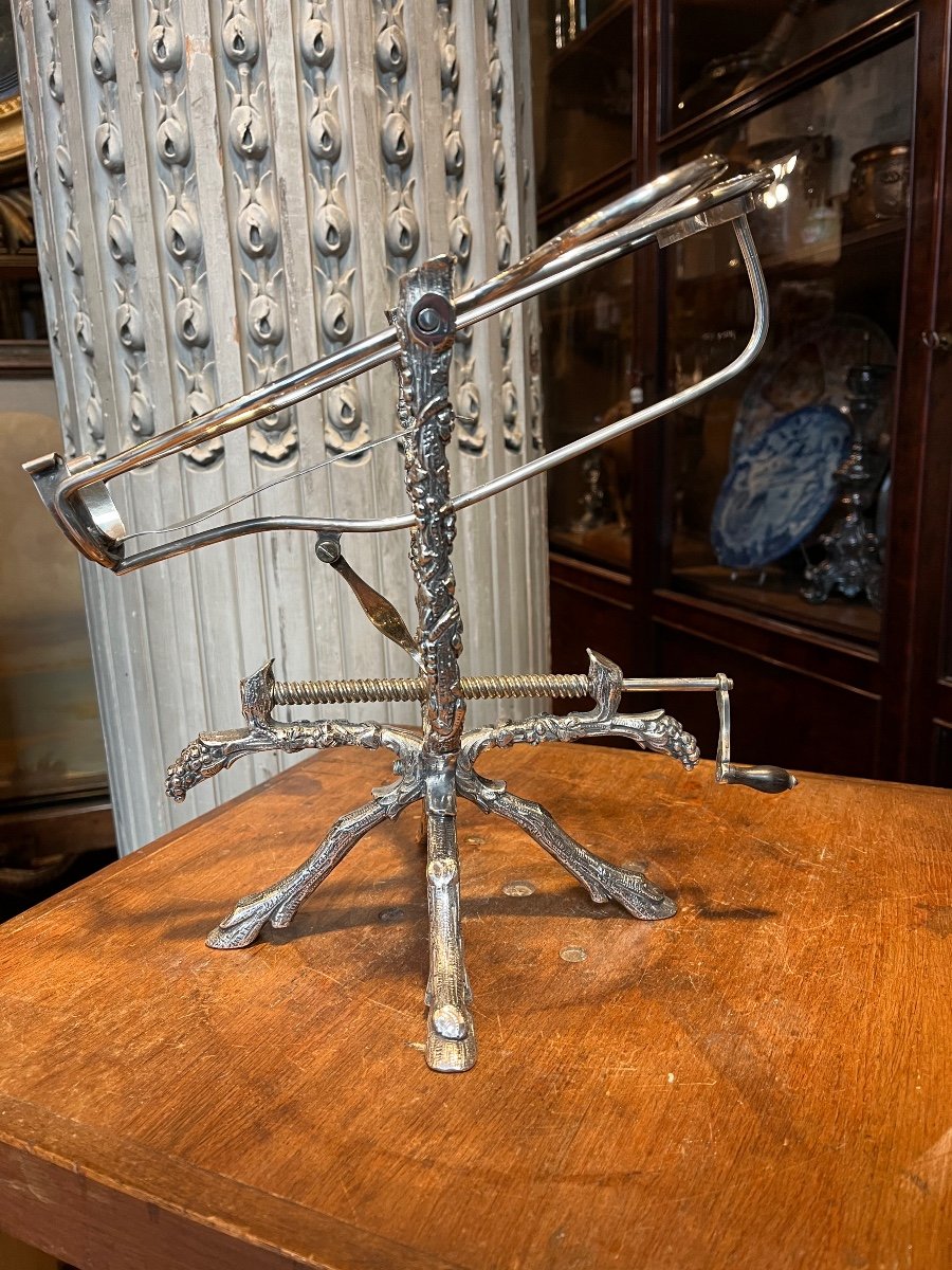 Decanter In Silver Metal.-photo-6