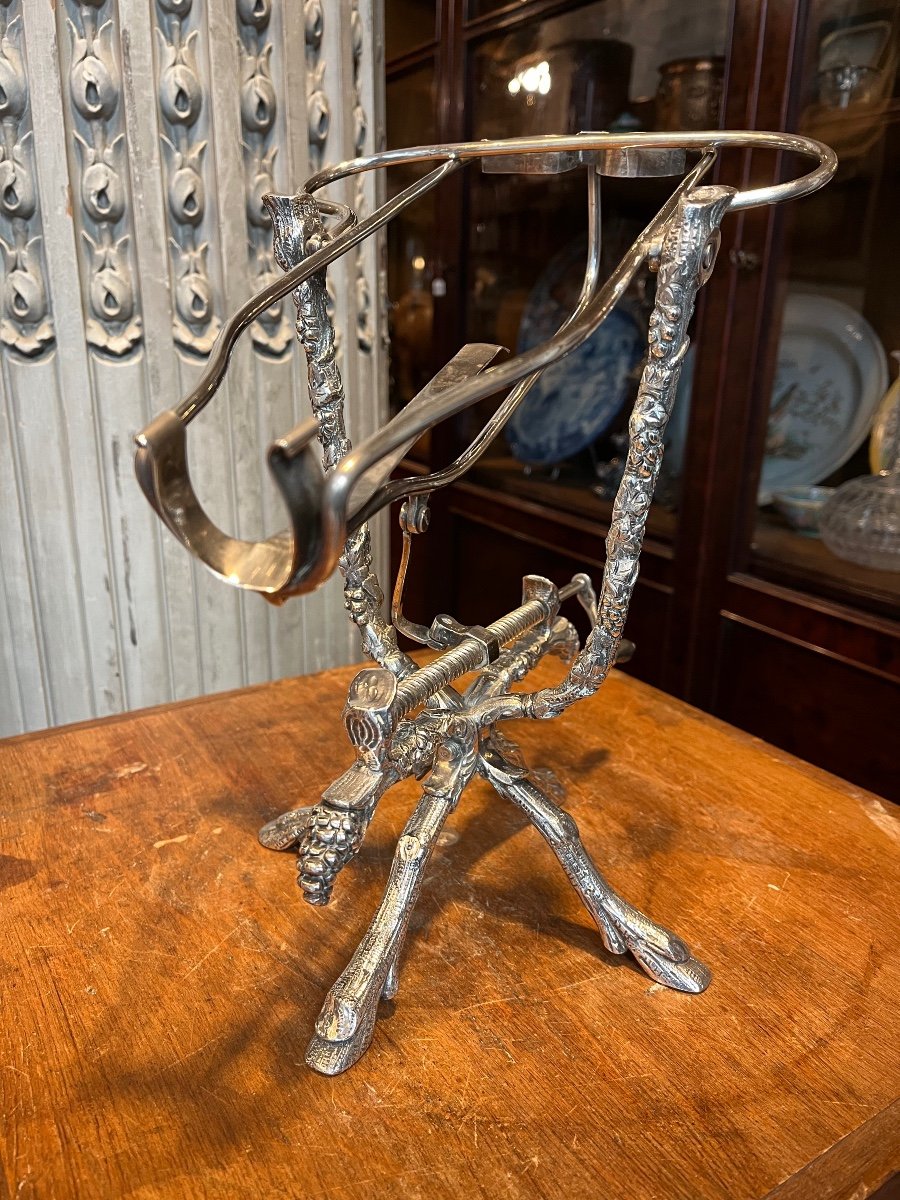 Decanter In Silver Metal.-photo-8