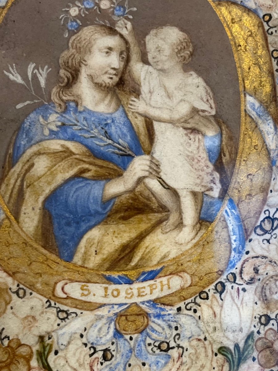 Saint Joseph Et L’enfant Jésus .-photo-3