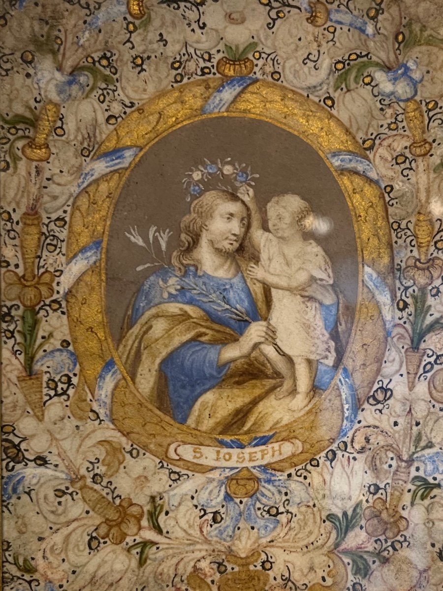 Saint Joseph Et L’enfant Jésus .-photo-1