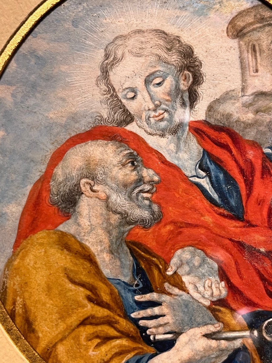 Saint Peter Receiving The Keys From Jesus.-photo-2