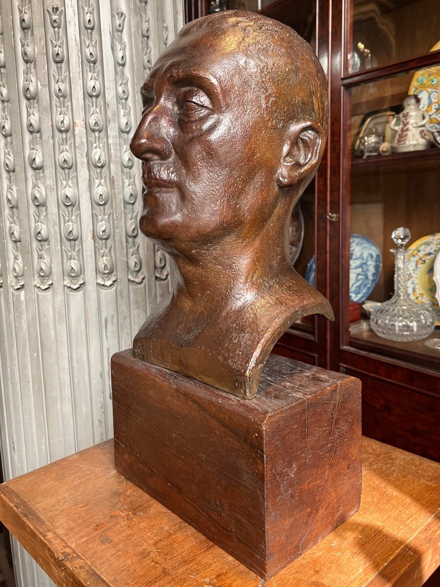 Henri-Paul Rey (1904-1981) Buste En Bronze.-photo-6