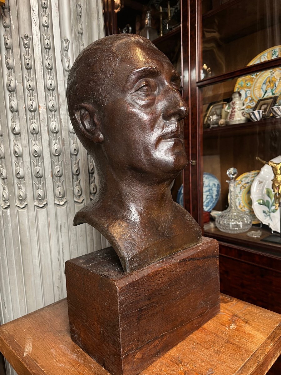 Henri-Paul Rey (1904-1981) Buste En Bronze.