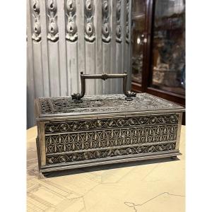 Neo-gothic Iron Box Of Troubadour Spirit.