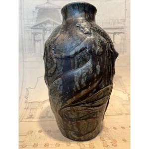 Glazed Stoneware Vase By Alois Renitzer.