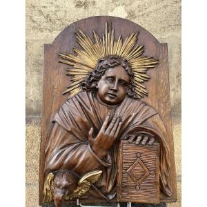 Oak Panel Depicting Saint John.