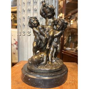 Bronze figurant  Bacchus jeune d’après Feuchère .