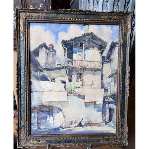 émile Simon (1890-1976 . Watercolor