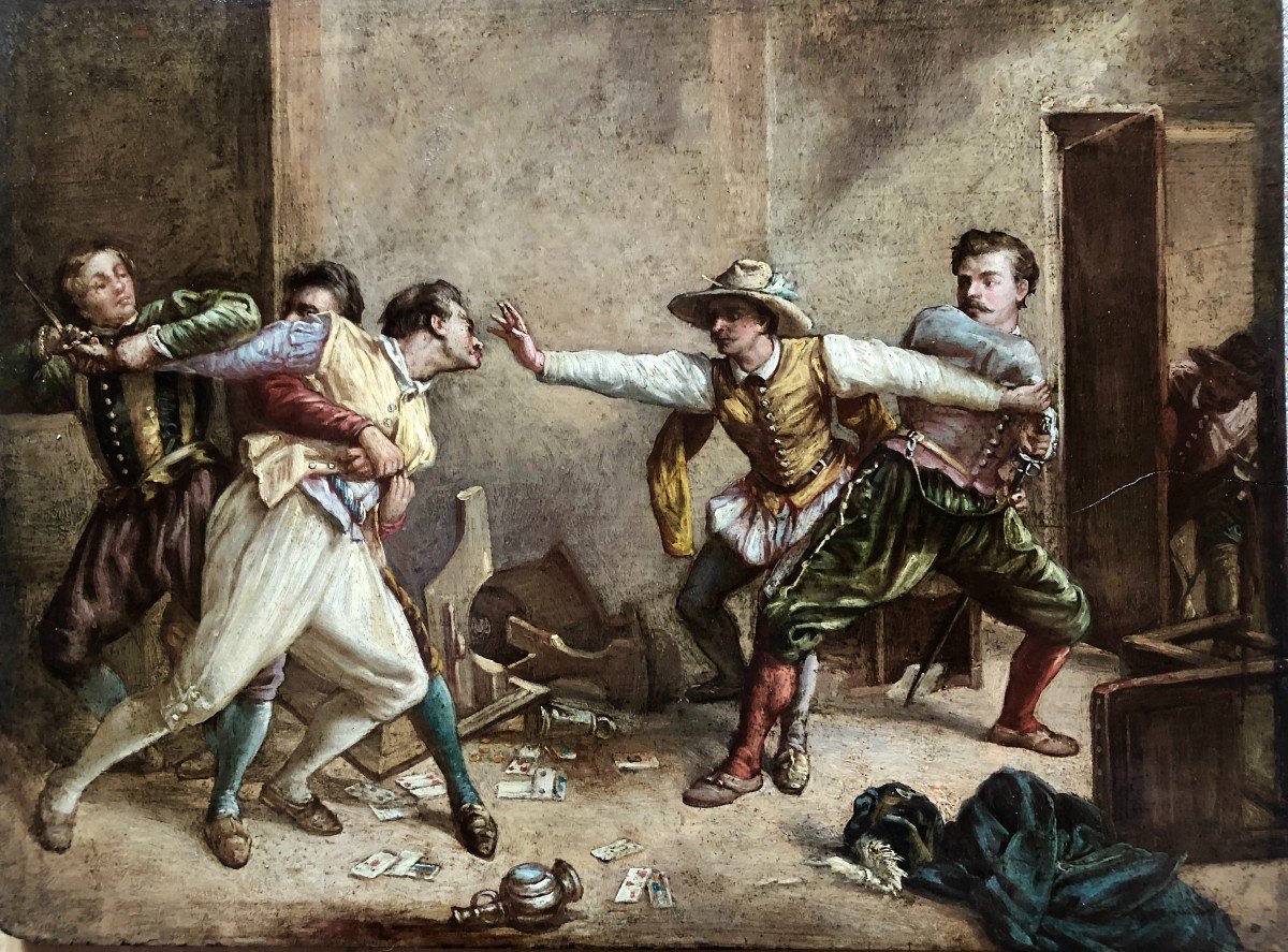 Quarrel Of Musketeers, (after Jean Louis Meissonier)