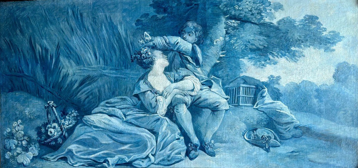 Bucolic Passion (jean Baptiste Huet 1745-1811 Follower Of)-photo-2