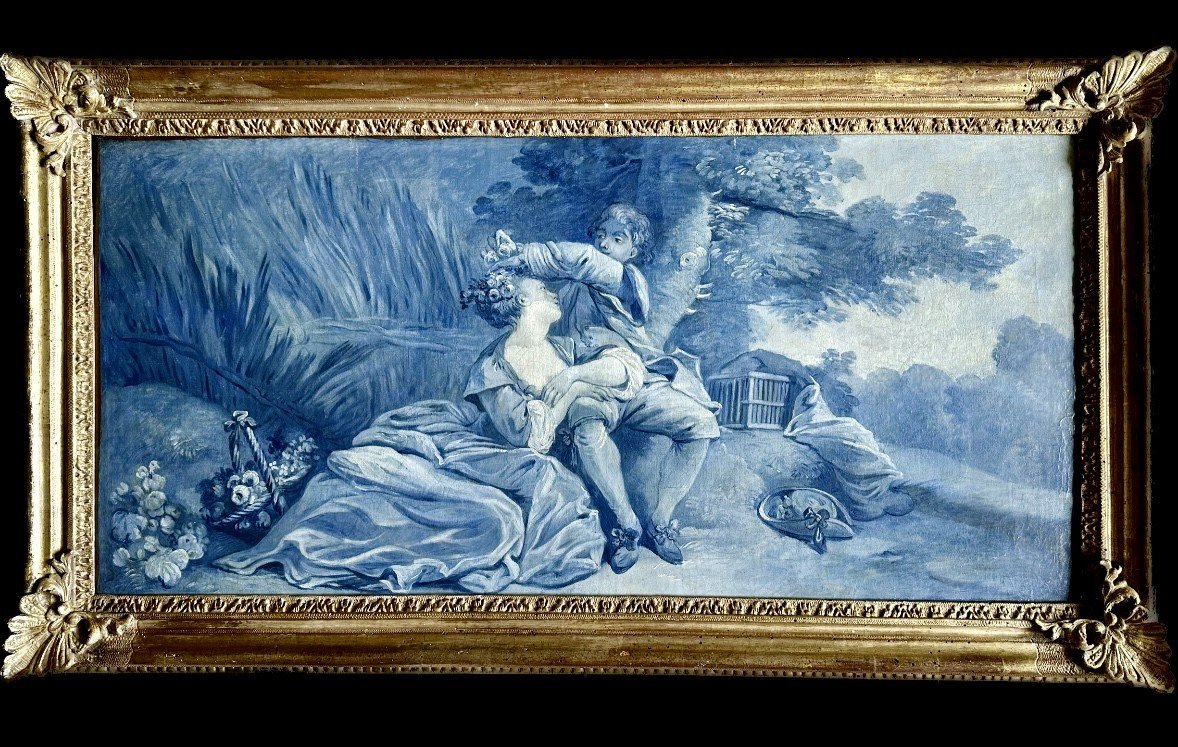 Bucolic Passion (jean Baptiste Huet 1745-1811 Follower Of)