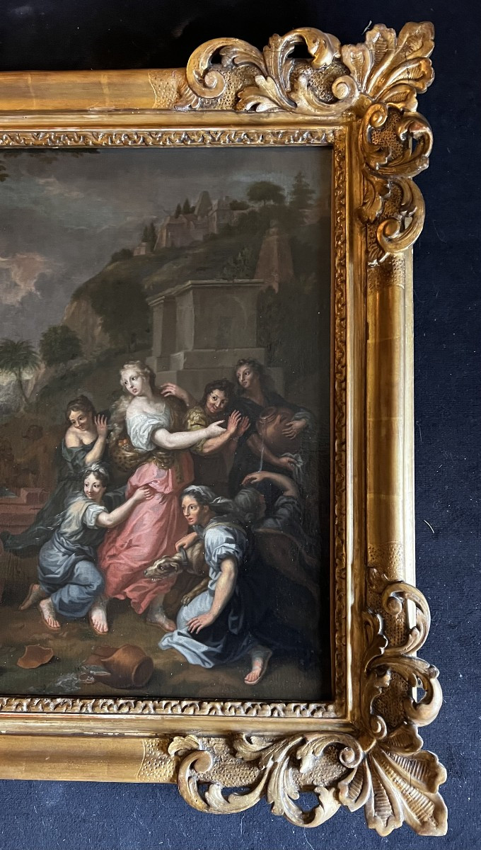 Moise et les filles de Jethro (d’après Charles le brun 1619-1690).-photo-3
