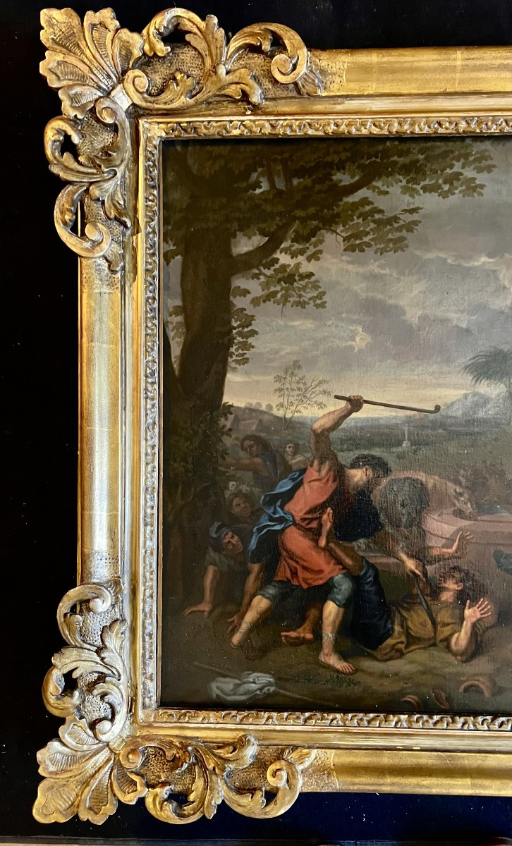 Moise et les filles de Jethro (d’après Charles le brun 1619-1690).-photo-4