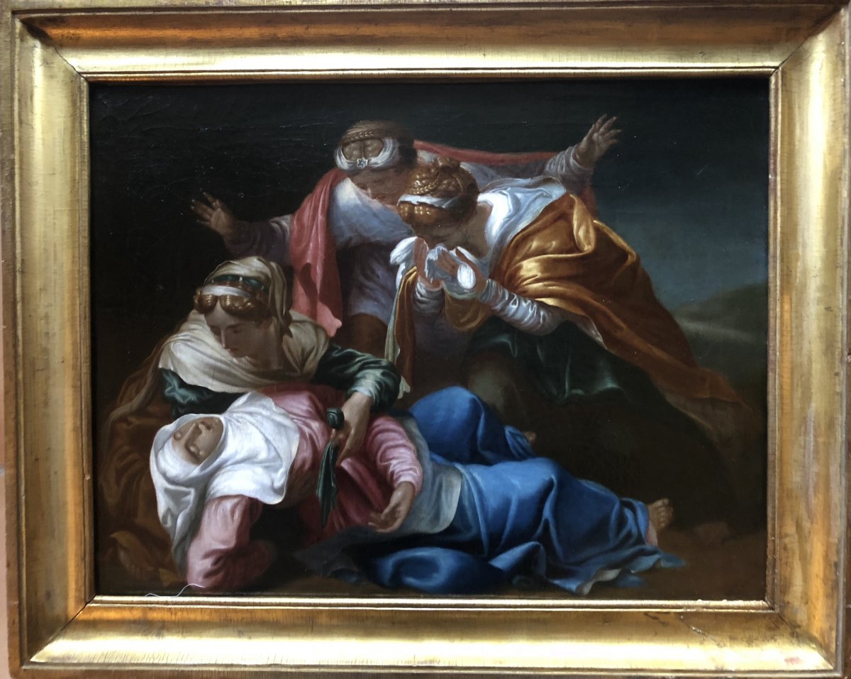 La Pâmoison De La Vierge. Jacques Stella. (entourage De),1596-1657.-photo-2