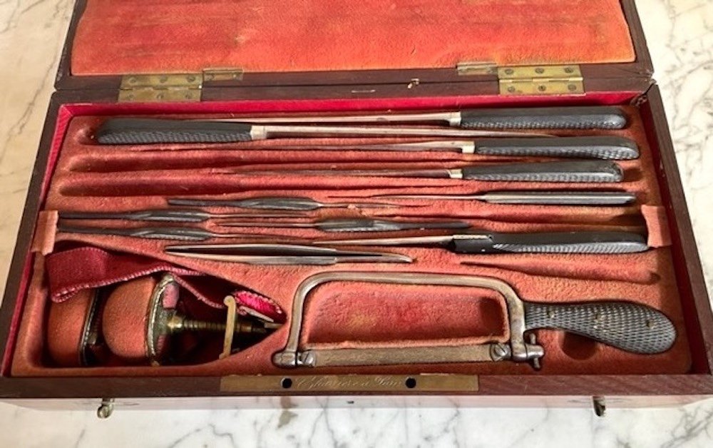 Coffret De Chirurgie Amputation Et Trepanation Charriere Paris-photo-3