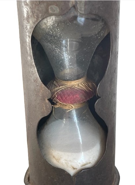 Louis XIV Travel Hourglass In Iron-photo-2