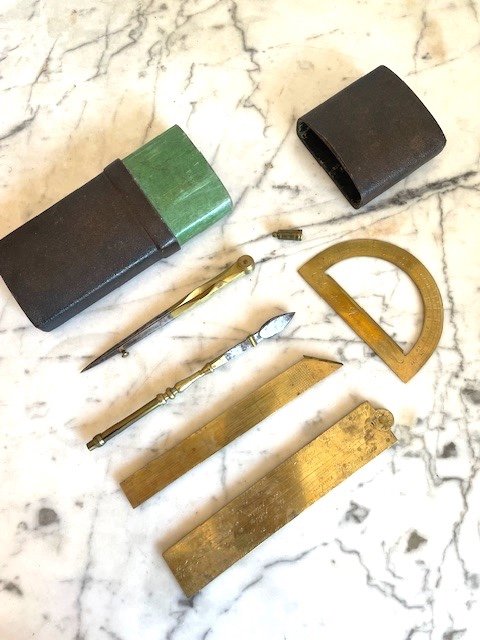 Architect's Or Mathematics Kit By Claude Langlois Around 1720