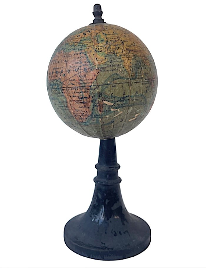 Miniature Earth Globe Forest Rue De Bucci 8 Cm Diameter-photo-2
