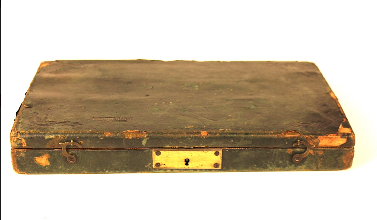 Grande trousse d'architecte et mathématiques signée I.KERN A ARRAU SUISSE C.1800-photo-3