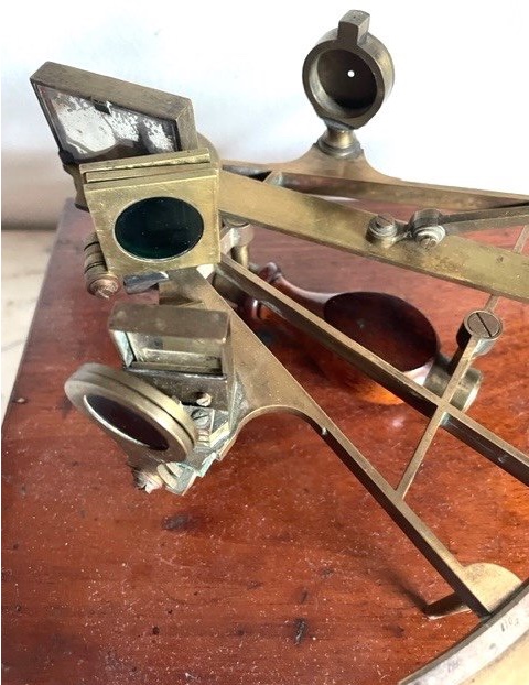Sextant De Marine Signé Granjeau Beigne A Marseille C. 1840-photo-4