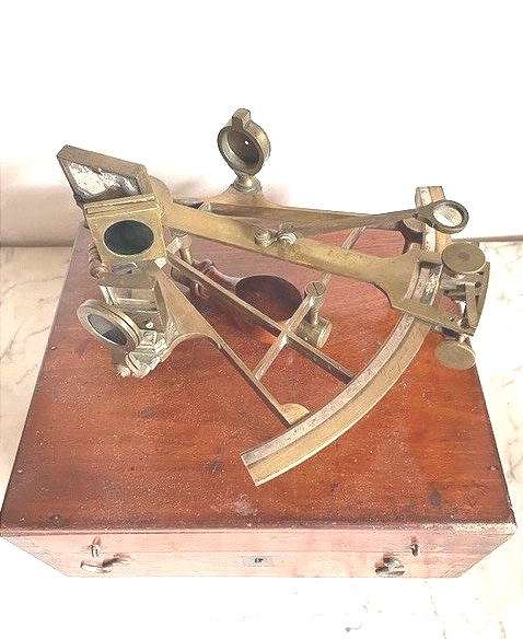 Sextant De Marine Signé Granjeau Beigne A Marseille C. 1840