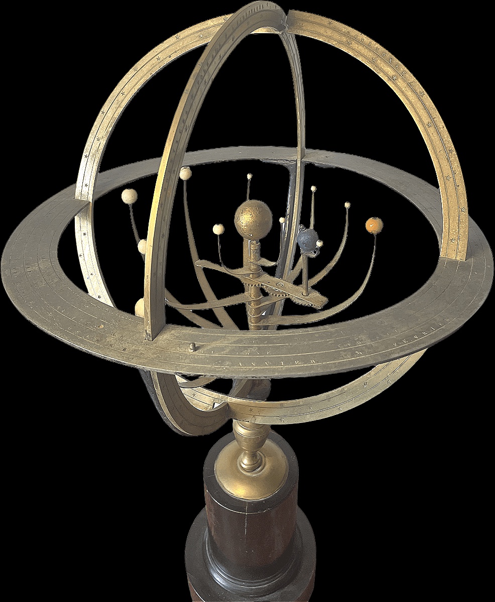 Copernican-type Demonstration Planetary Mirror With Hand-operated Mechanism, Attributed To Charles Dien, 1830-photo-2