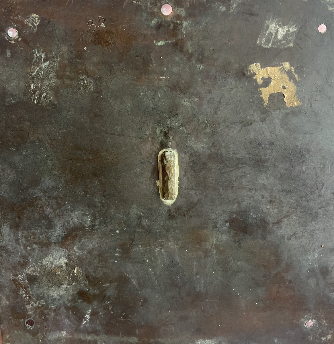 Cadran solaire fin XVIII ème au sablier et à la Faux Symbole du temps qui passe et de la mort-photo-1