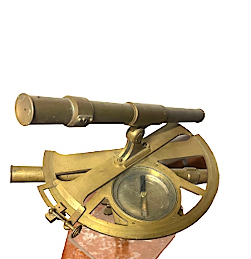 Graphomètre à deux lunettes Premier Empire RICHER daté 1808-photo-2