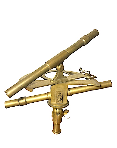 Graphomètre à deux lunettes Premier Empire RICHER daté 1808