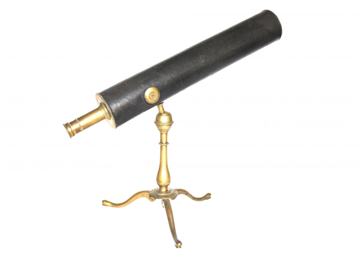 Télescope A Réflexion Signé Navarre à Paris  C.1750