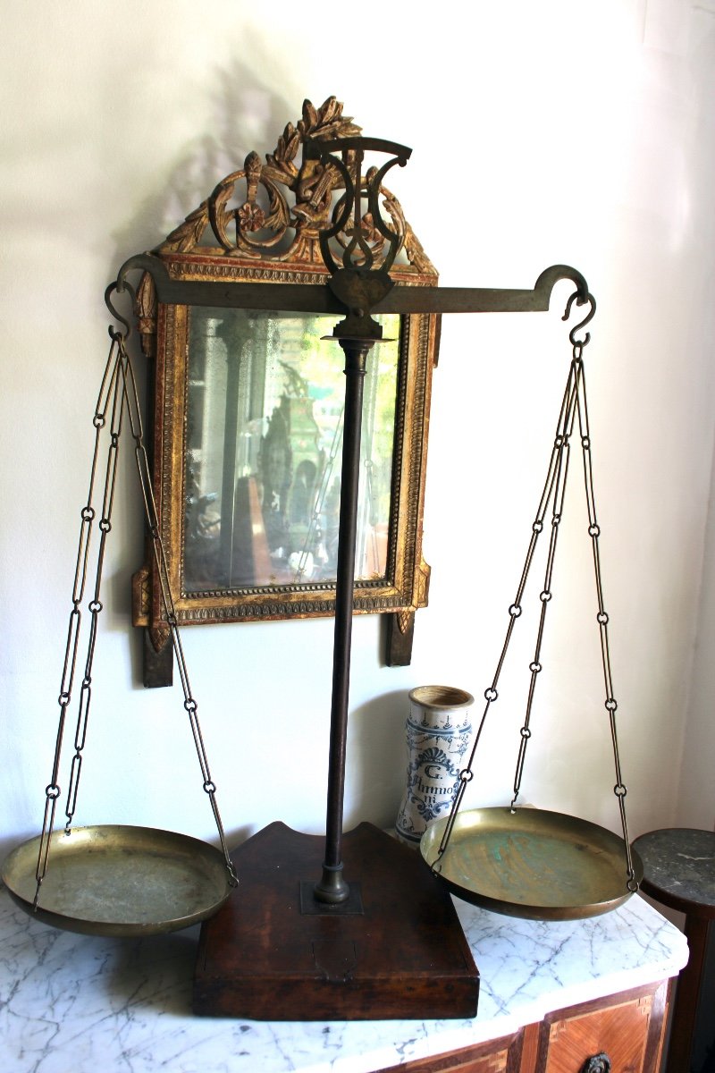 Large Apothecary Balance - Pharmacy Early XIXth