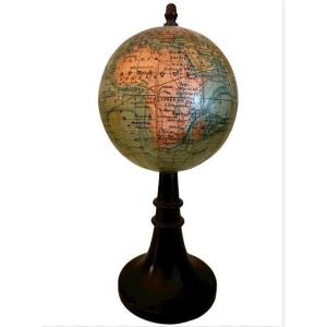 Miniature Terrestrial Globe J. Forest C.1880